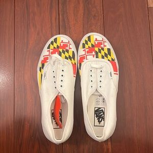 Custom painted Maryland flag vans